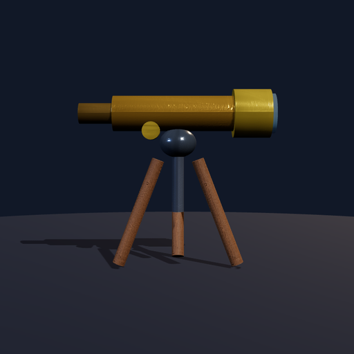 Generated view of Brass Tripod Telescope