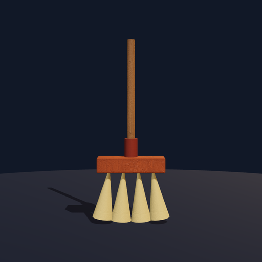 Generated view of Sturdy Straw Fan Broom