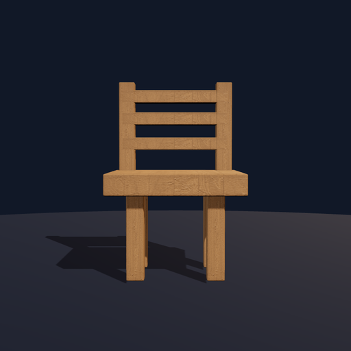 Generated view of Rustic Slatback Chair