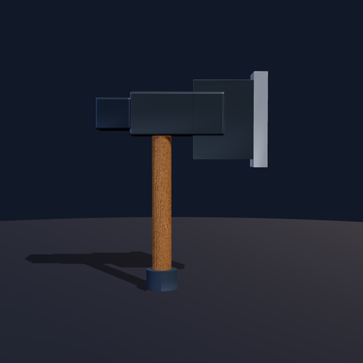 Generated view of iron_woodcutter_axe