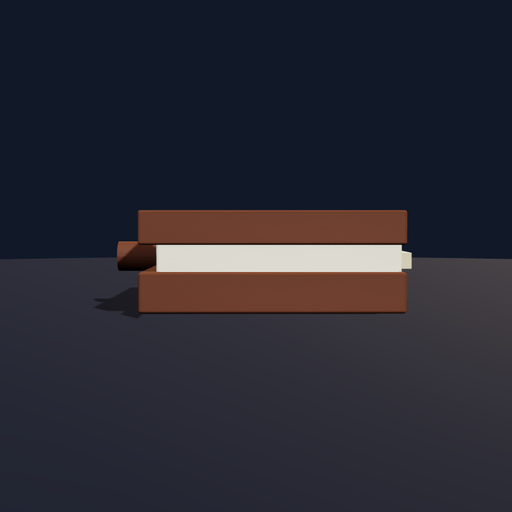 Generated view of Aged Leather-Bound Spellbook
