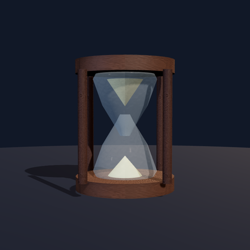Generated view of glass-hourglass