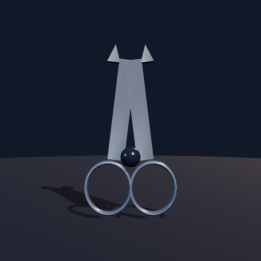 Generated view of scissors