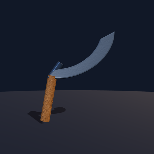 Generated view of Wood-Grip Curved Harvest Sickle