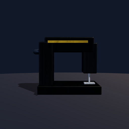 Generated view of Vintage Black Handwheel Sewing Machine